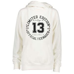 Teenager 13th Birthday 13 Year Old Gifts Womens Funnel Neck Pullover Hood