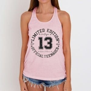 Teenager 13th Birthday 13 Year Old Gifts Women's Knotted Racerback Tank