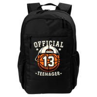 Teenager 13th Birthday 13 Year Boy Basketball Bday Daily Commute Backpack