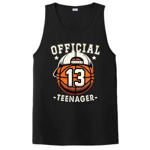 Teenager 13th Birthday 13 Year Boy Basketball Bday PosiCharge Competitor Tank