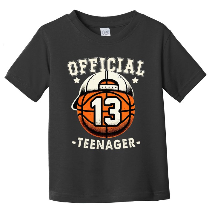 Teenager 13th Birthday 13 Year Boy Basketball Bday Toddler T-Shirt