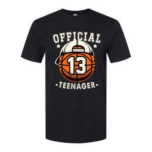 Teenager 13th Birthday 13 Year Boy Basketball Bday Softstyle CVC T-Shirt