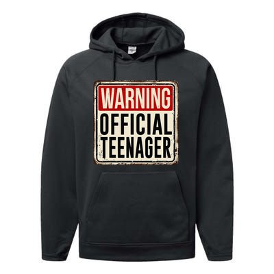 Teenager 13th Birthday Gift 13 Year Old Performance Fleece Hoodie