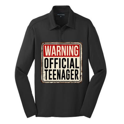 Teenager 13th Birthday Gift 13 Year Old Silk Touch Performance Long Sleeve Polo