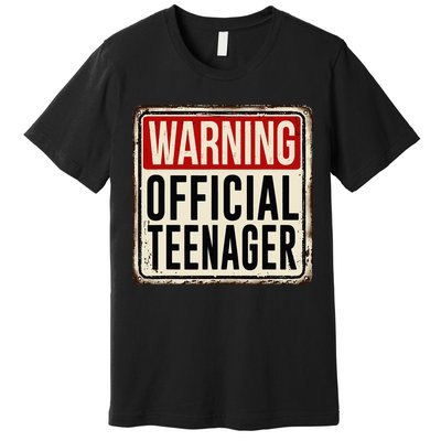 Teenager 13th Birthday Gift 13 Year Old Premium T-Shirt