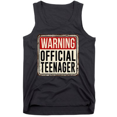 Teenager 13th Birthday Gift 13 Year Old Tank Top