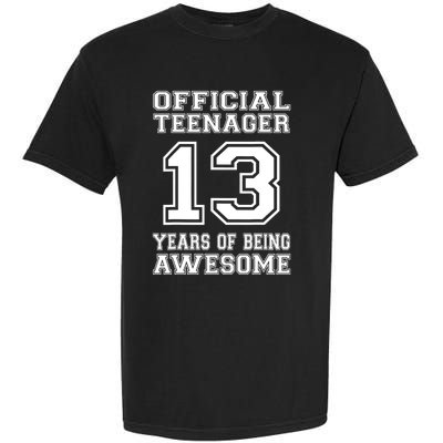 Teenager 13th Birthday Gifts 13 Year Old Boys Girls Garment-Dyed Heavyweight T-Shirt