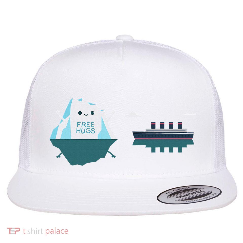 Titanic 1912 Cruise Ship Funny Titanic Flat Bill Trucker Hat