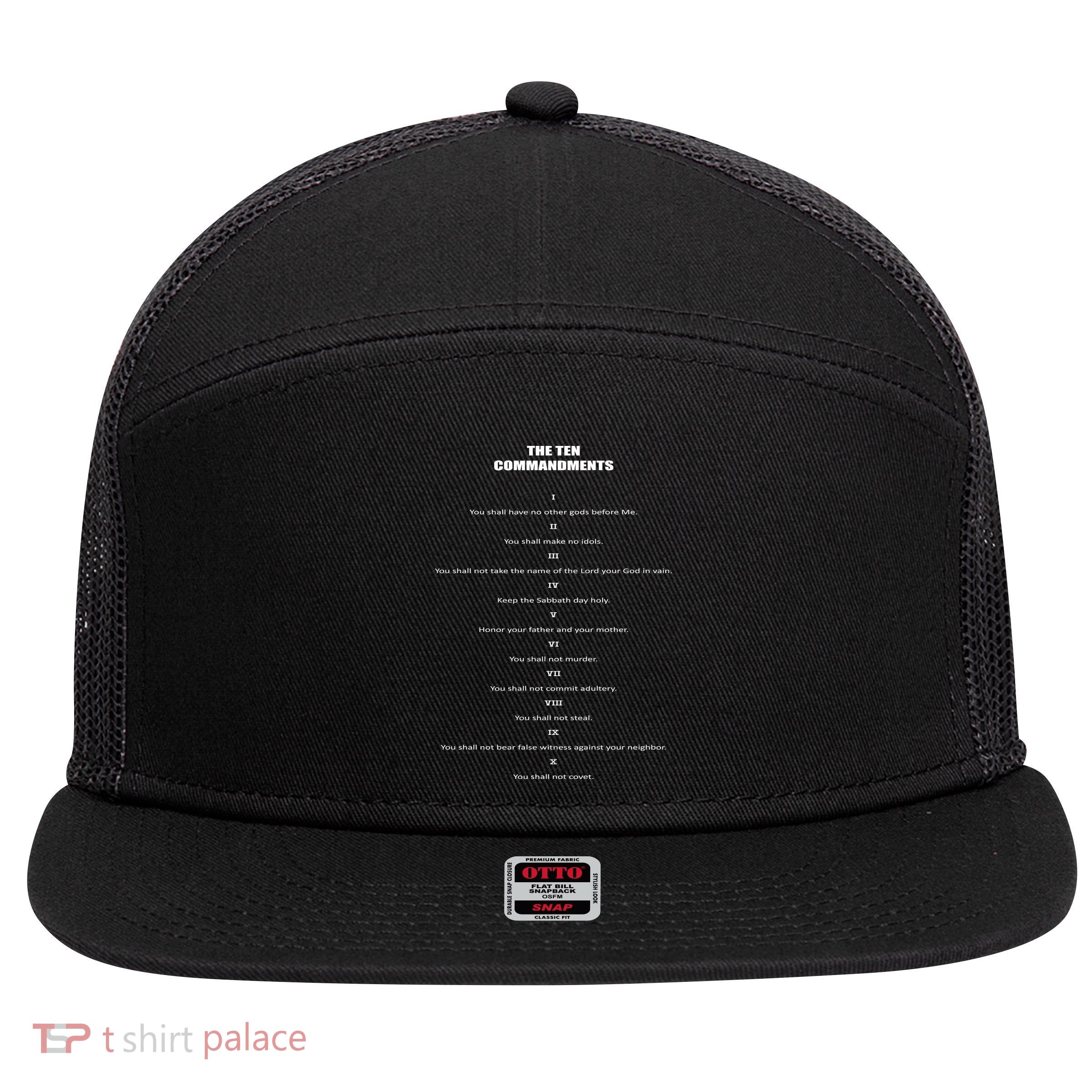 The 10 Commandments 7 Panel Mesh Trucker Snapback Hat