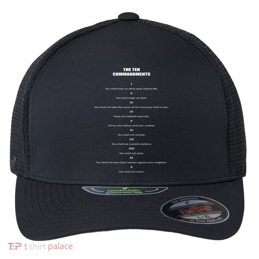 The 10 Commandments Flexfit Unipanel Trucker Cap