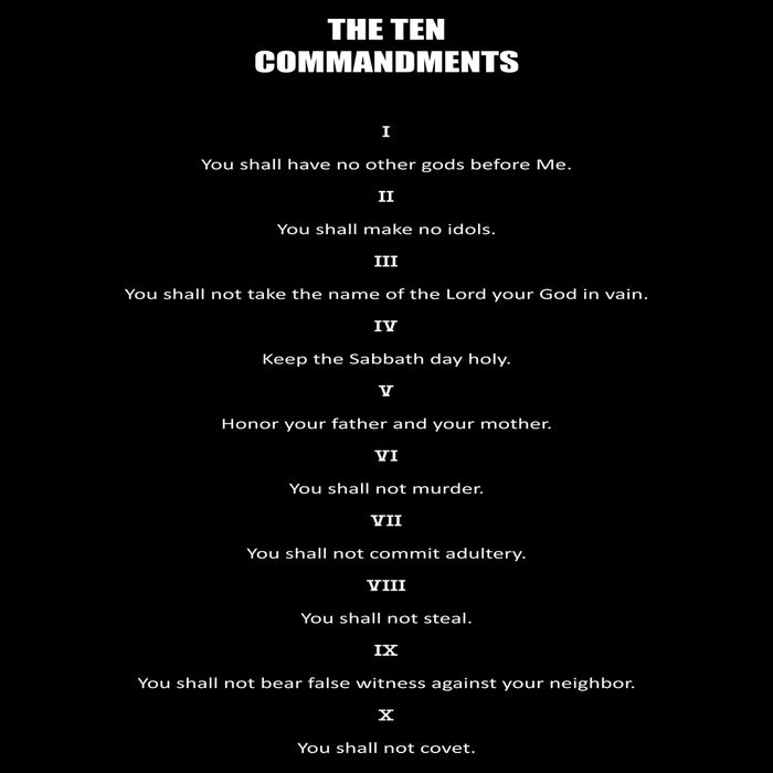 The 10 Commandments Poster