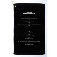 The 10 Commandments Golf Towel