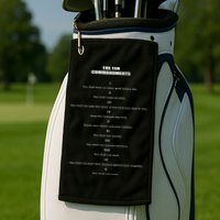 The 10 Commandments Golf Towel