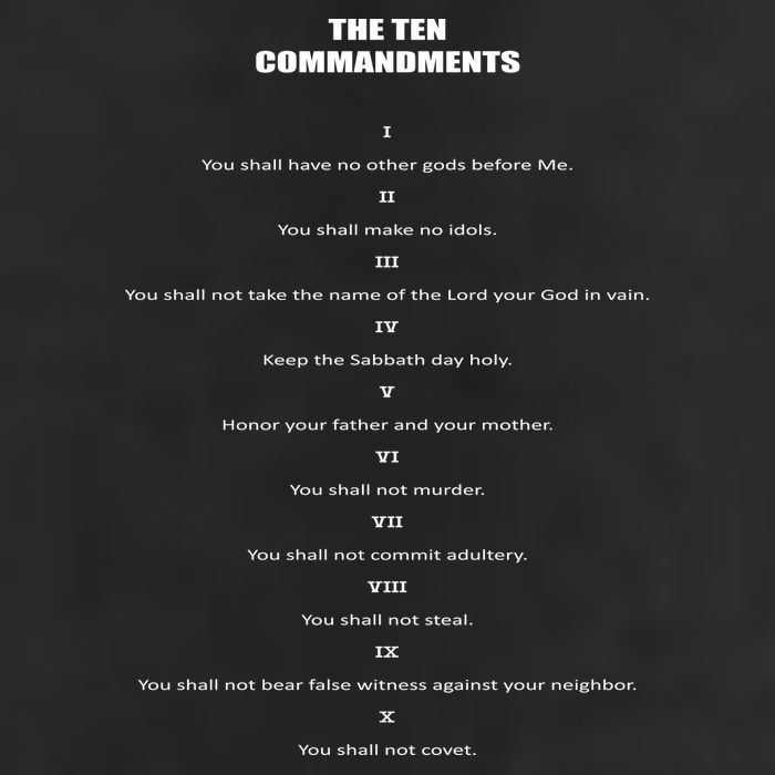 The 10 Commandments Golf Towel