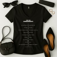The 10 Commandments Women's V-Neck T-Shirt