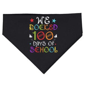 Teacher 100th Day Student Gift Happy 100 Days Of School USA-Made Doggie Bandana