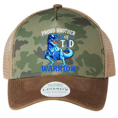Type 1 Diabetes Proud Brother Of A T1d Warrior Legacy Tie Dye Trucker Hat