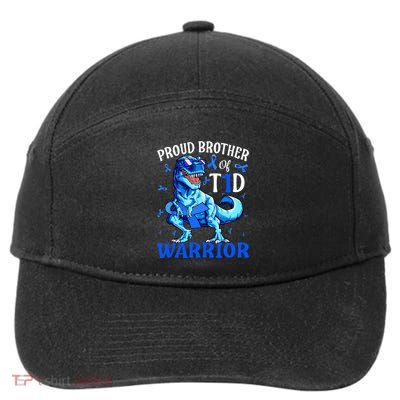Type 1 Diabetes Proud Brother Of A T1d Warrior 7-Panel Snapback Hat