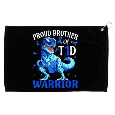 Type 1 Diabetes Proud Brother Of A T1d Warrior Grommeted Golf Towel