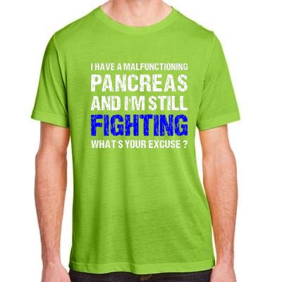 Type 1 Diabetes T1D Awareness Support Ribbon Adult ChromaSoft Performance T-Shirt