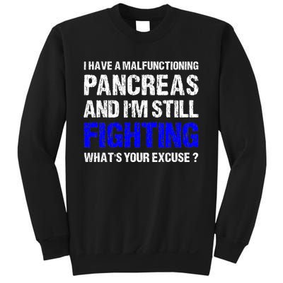 Type 1 Diabetes T1D Awareness Support Ribbon Sweatshirt