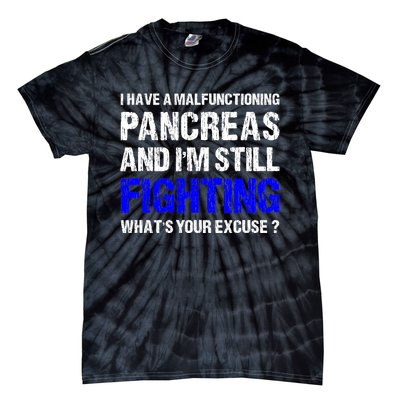 Type 1 Diabetes T1D Awareness Support Ribbon Tie-Dye T-Shirt