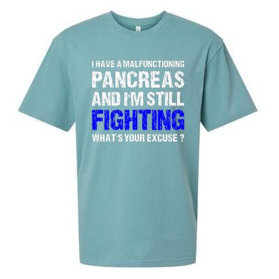 Type 1 Diabetes T1D Awareness Support Ribbon Sueded Cloud Jersey T-Shirt