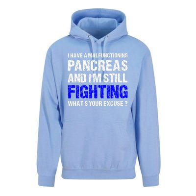 Type 1 Diabetes T1D Awareness Support Ribbon Unisex Surf Hoodie