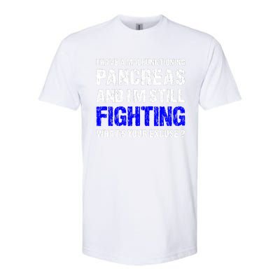 Type 1 Diabetes T1D Awareness Support Ribbon Softstyle CVC T-Shirt