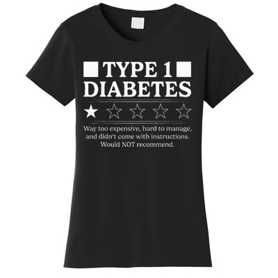 Type 1 Diabetes Way Too Expensive Funny Diabetes Awareness Women's T-Shirt