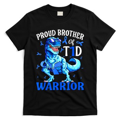 Type 1 Diabetes Proud Brother Of A T1d Warrior T-Shirt