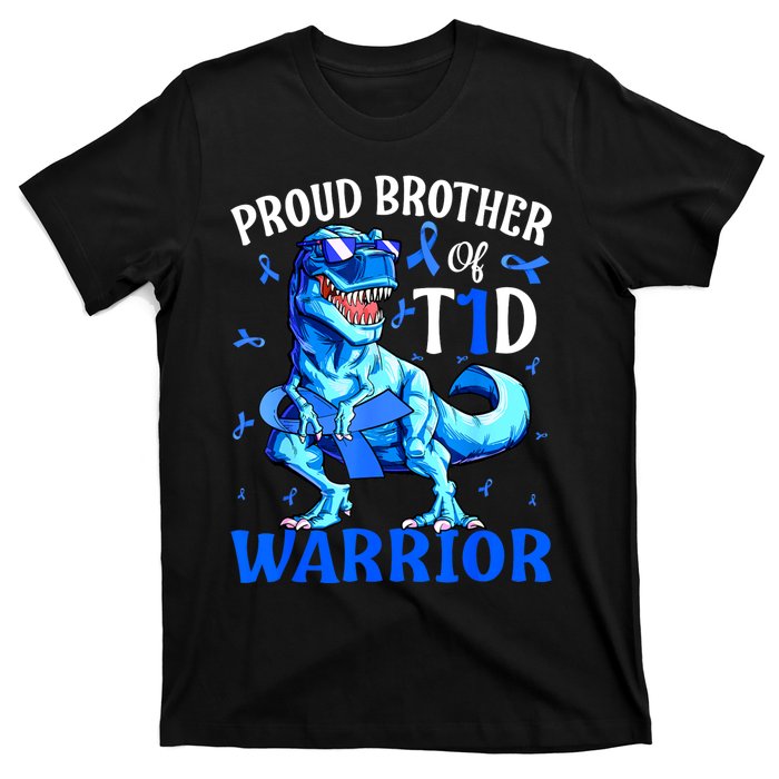 Type 1 Diabetes Proud Brother Of A T1d Warrior T-Shirt