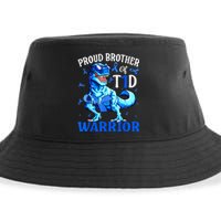 Type 1 Diabetes Proud Brother Of A T1d Warrior Sustainable Bucket Hat