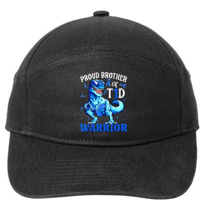 Type 1 Diabetes Proud Brother Of A T1d Warrior 7-Panel Snapback Hat