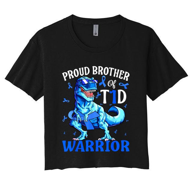 Type 1 Diabetes Proud Brother Of A T1d Warrior Crop Top
