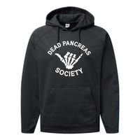 Type 1 Diabetes Awareness Dead Pancreas Society Skeleton Hand Halloween Performance Fleece Hoodie