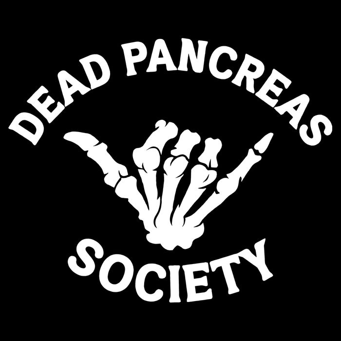 Type 1 Diabetes Awareness Dead Pancreas Society Skeleton Hand Halloween Button
