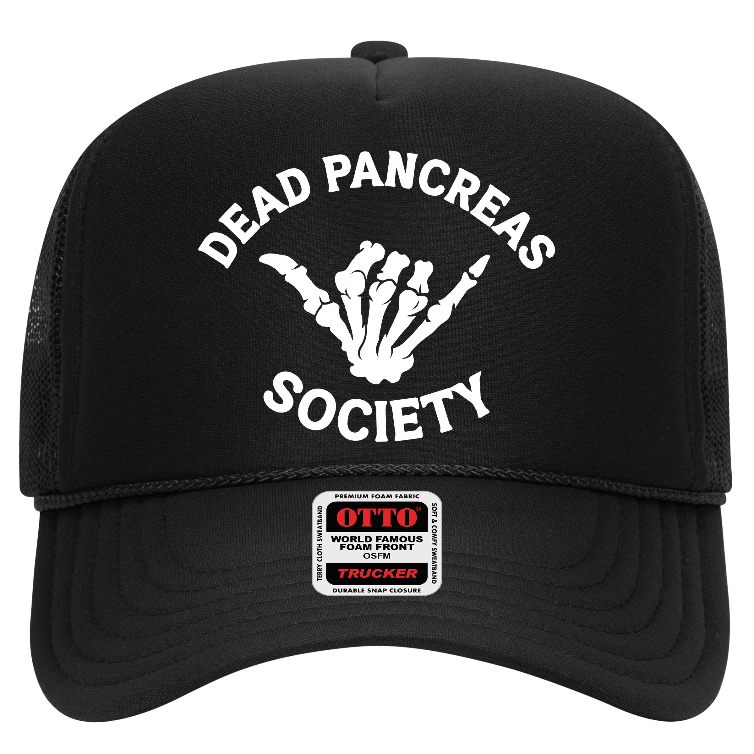 Type 1 Diabetes Awareness Dead Pancreas Society Skeleton Hand Halloween Hat