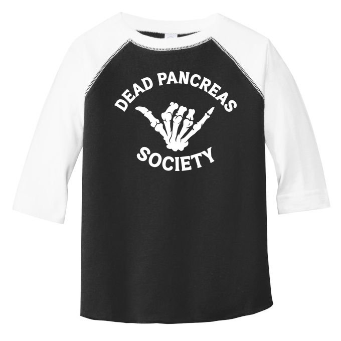 Type 1 Diabetes Awareness Dead Pancreas Society Skeleton Hand Halloween Toddler Fine Jersey T-Shirt