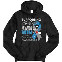 Type 1 Diabetes Sister Funny T1D Awareness Tie Dye Hoodie