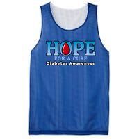 Type 1 Diabetes Awareness Funny Gift Hope For A Cure Gift Mesh Reversible Basketball Jersey Tank