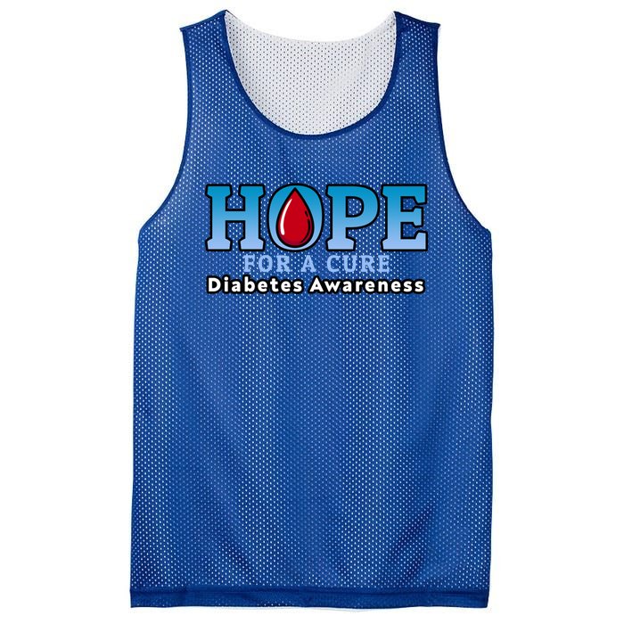 Type 1 Diabetes Awareness Funny Gift Hope For A Cure Gift Mesh Reversible Basketball Jersey Tank