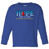 Type 1 Diabetes Awareness Funny Gift Hope For A Cure Gift Toddler Long Sleeve Shirt