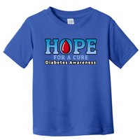 Type 1 Diabetes Awareness Funny Gift Hope For A Cure Gift Toddler T-Shirt