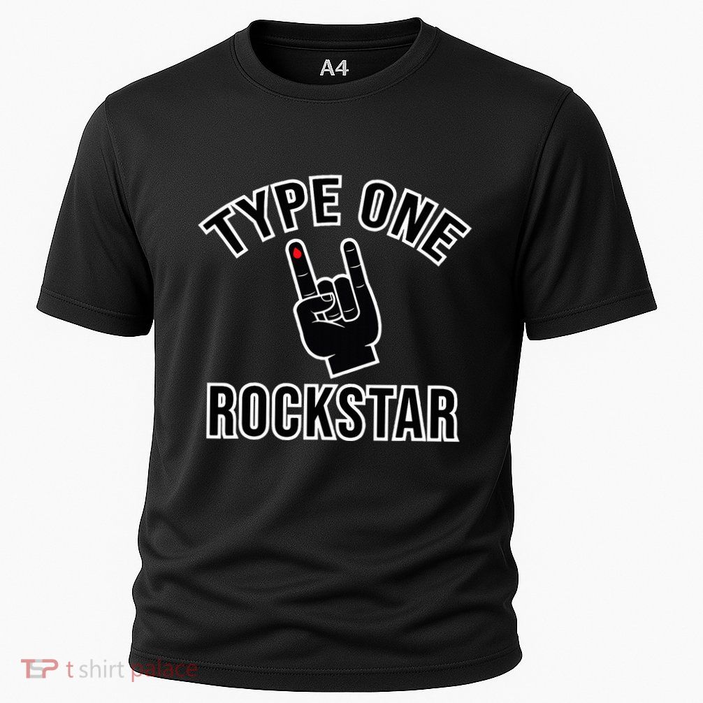 Type 1 Diabetes T1d Rockstar Funny Awareness Diversary Performance Shirt