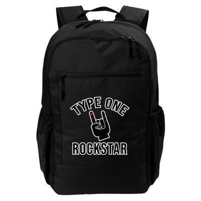 Type 1 Diabetes T1d Rockstar Funny Awareness Diversary Backpack