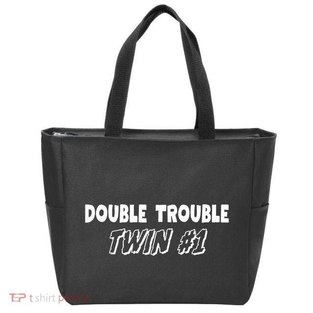 Twin 1 Double Trouble Twin S Zip Tote Bag