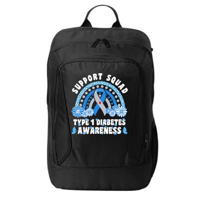 Type 1 Diabetes T1D Support Squad City Backpack
