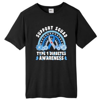 Type 1 Diabetes T1D Support Squad Tall Fusion ChromaSoft Performance T-Shirt