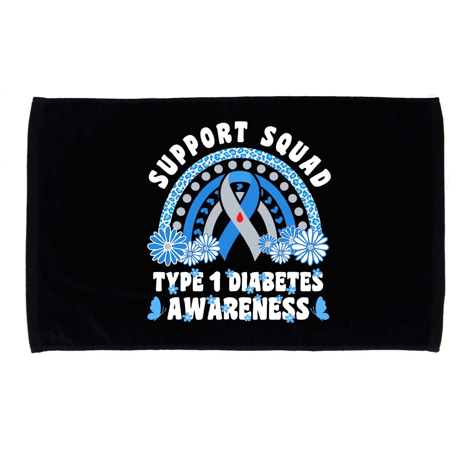 Type 1 Diabetes T1D Support Squad Microfiber Hand Towel